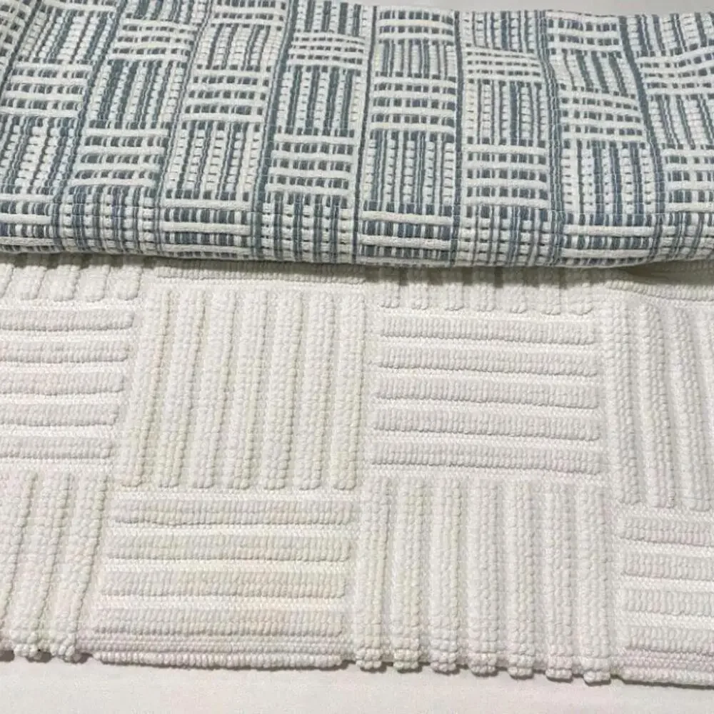 4-Piece Threshold Sage & White Rugs Set- Soft Bathmats 17 x 24 Brand NEW 2 PACK